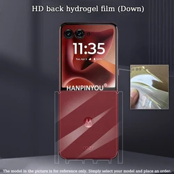 Versatile Protective Hydrogel Film with Scratch Auto - Repair - Razr 70 Plus (HD Film (Down))