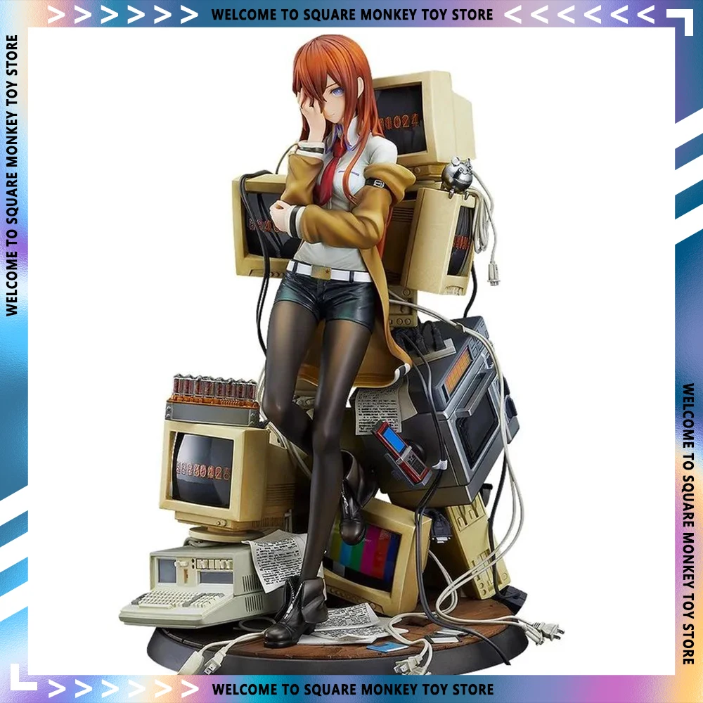 

23cm Original GSC Good Smile Chris Figure Makise Kurisu STEINS GATE Reading Steiner Anime Action Figurine Model Character Toy