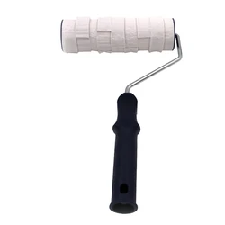 Rubber+ Stainless Steel DIY Patterned Paint Roller Decorative Rubber Roller 8
