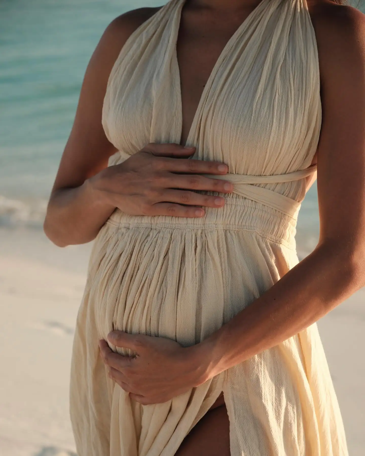 فستان الأمومة لالتقاط الصور، فساتين صيفية بدون أكم...