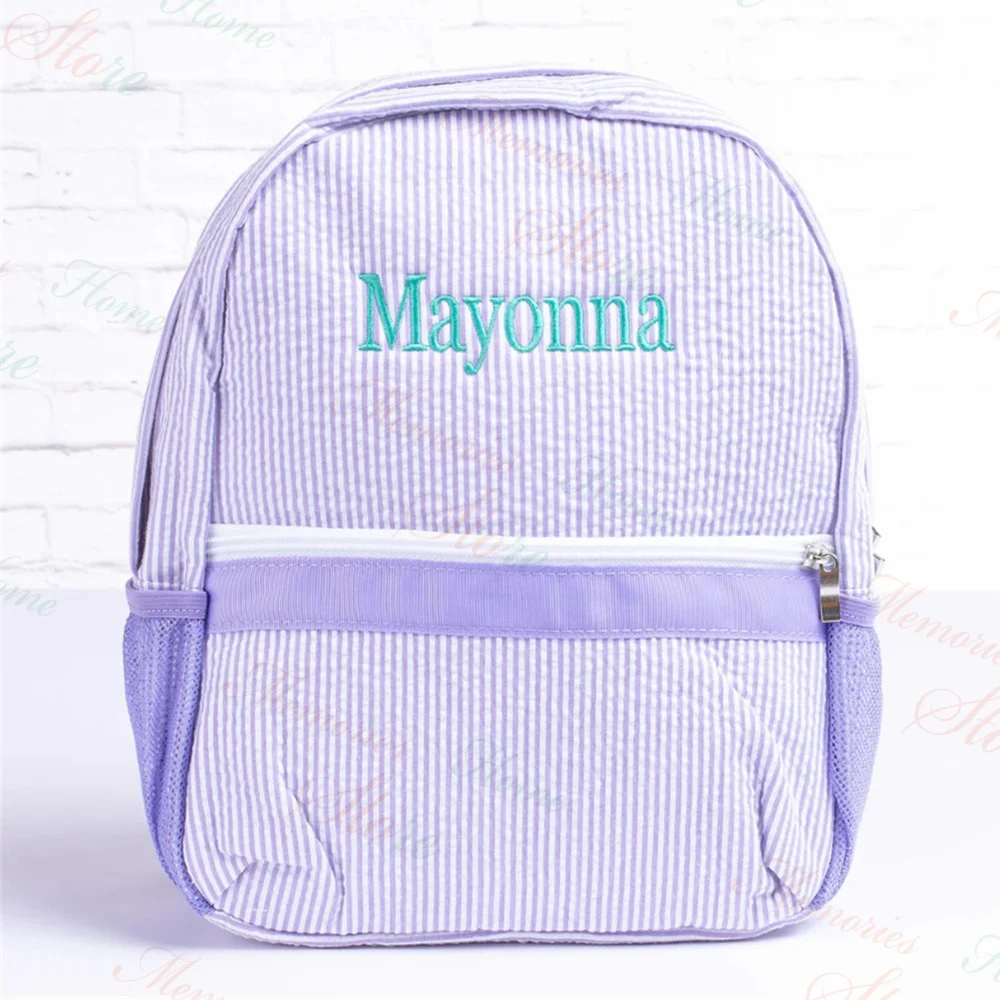 

New Embroidered Name Boys Girls Kindergarten Backpacks Back to School Book Bag Custom Personalized Name Birthday Gift Backpacks