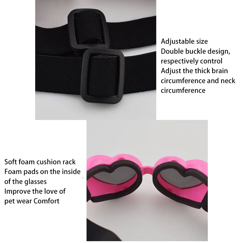 Premium Dog and Cat Sunglasses with Adjustable Strap - UV Protection & Windproof Pet Gift