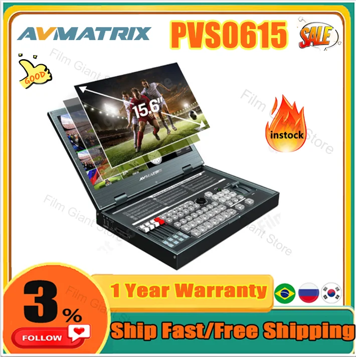 thumbnail image 2 of AVMatrix PVS0613 Portable 6CH SDI/HDMI Multi-format Video Switcher 2 of 9