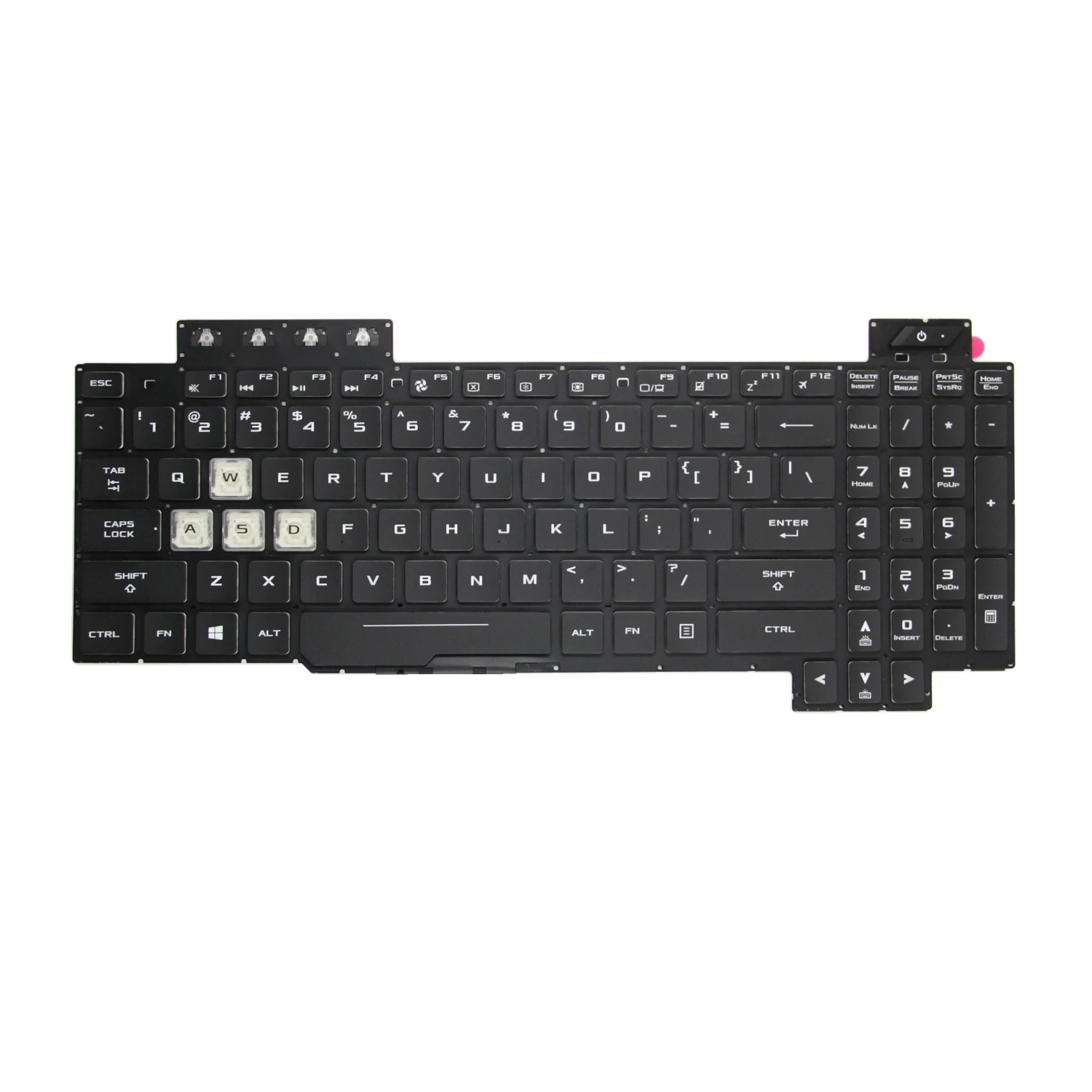Teclado dos Eua para Asus Tuf Fx80 Fx86 Fx95 Fx505 Fx504 Fx705 Zx80g Fz80 Fx80g Gl703g Inglês Laptop Teclado Retroiluminado 100 Novo - Imagem 5