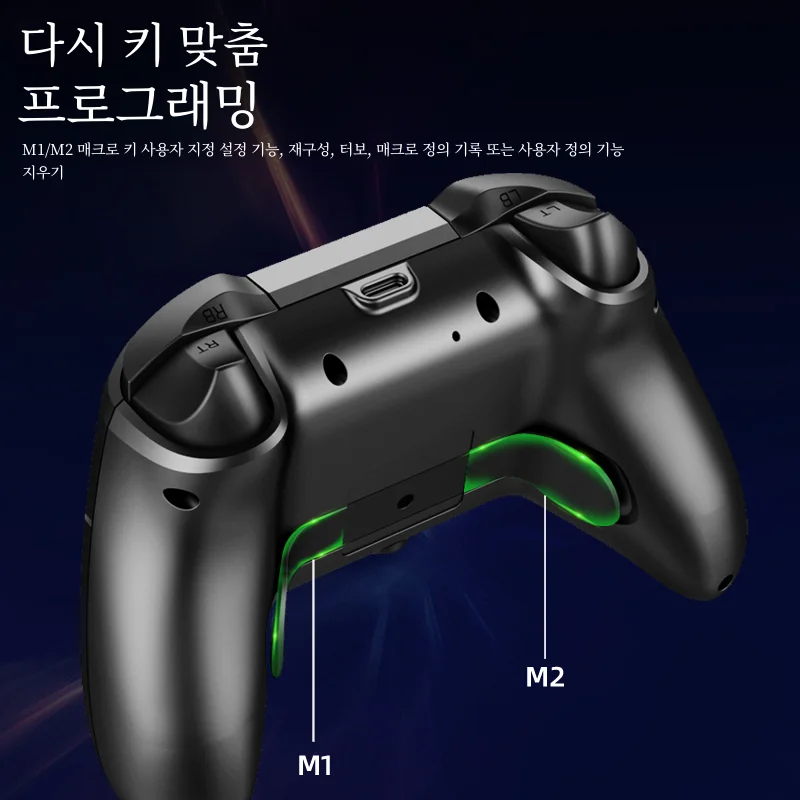GAMINJA  е,   Ű, Ŀ α׷ RGB ͺ BT Ʈѷ, ٵ ġ OLED PC ̽ƽ