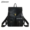 Full Grain Leather College Backpack Vintage Laptop Bag Casual Daypack for Women Large Capacity Hiking Traveling Rucksack 1