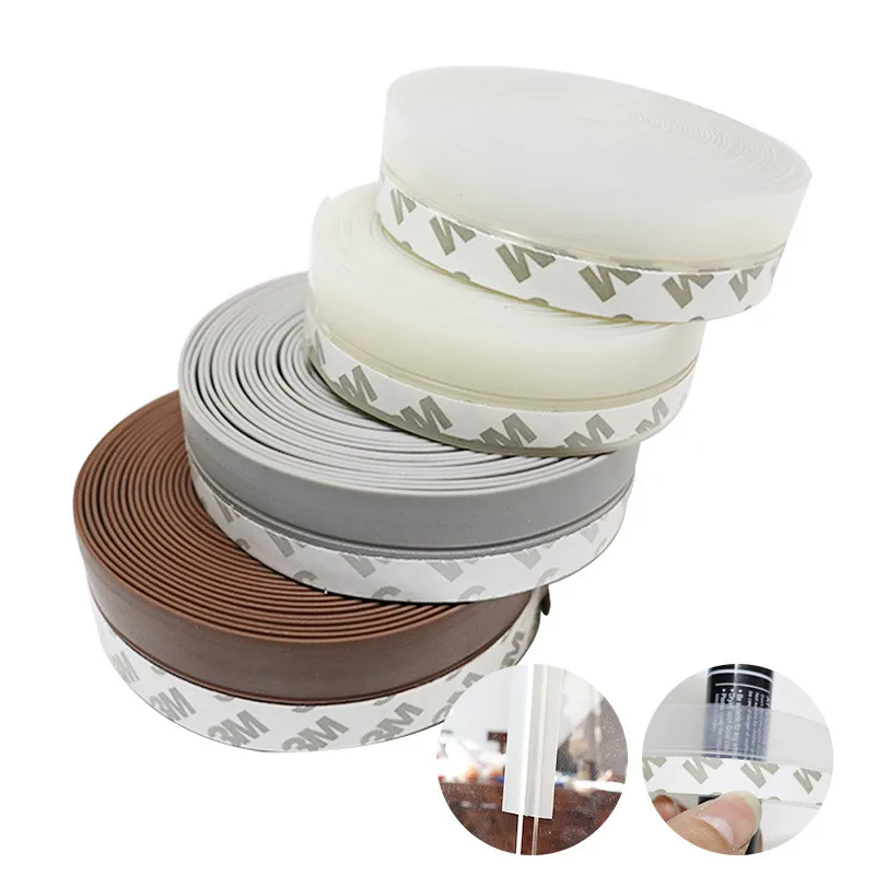 Seal Strip Bottom Self Adhesive Weather Strip Silicone Soundproofing Window Seal Anti Draft Dust Insect Door