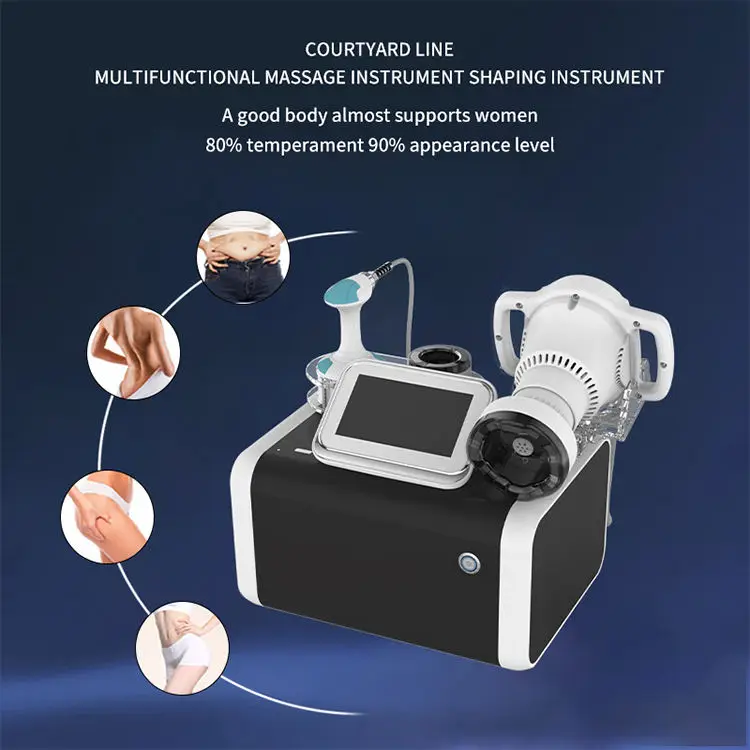 V6 desktop body shaping machine Ems pulse massager heating scraping technique face slimming skin tightening weight loss targeted