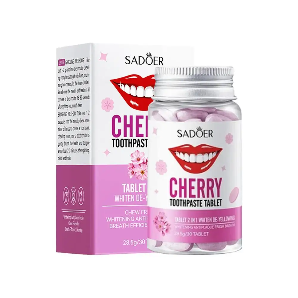 Probiotic Toothpaste Tablets Mint Flavors Teeth Breath Smoke Whitening Remove Stains Mouthwash Bad Charcoal Fresh Q7B8 For teeth whitening product teeth whitening essence teeth health product