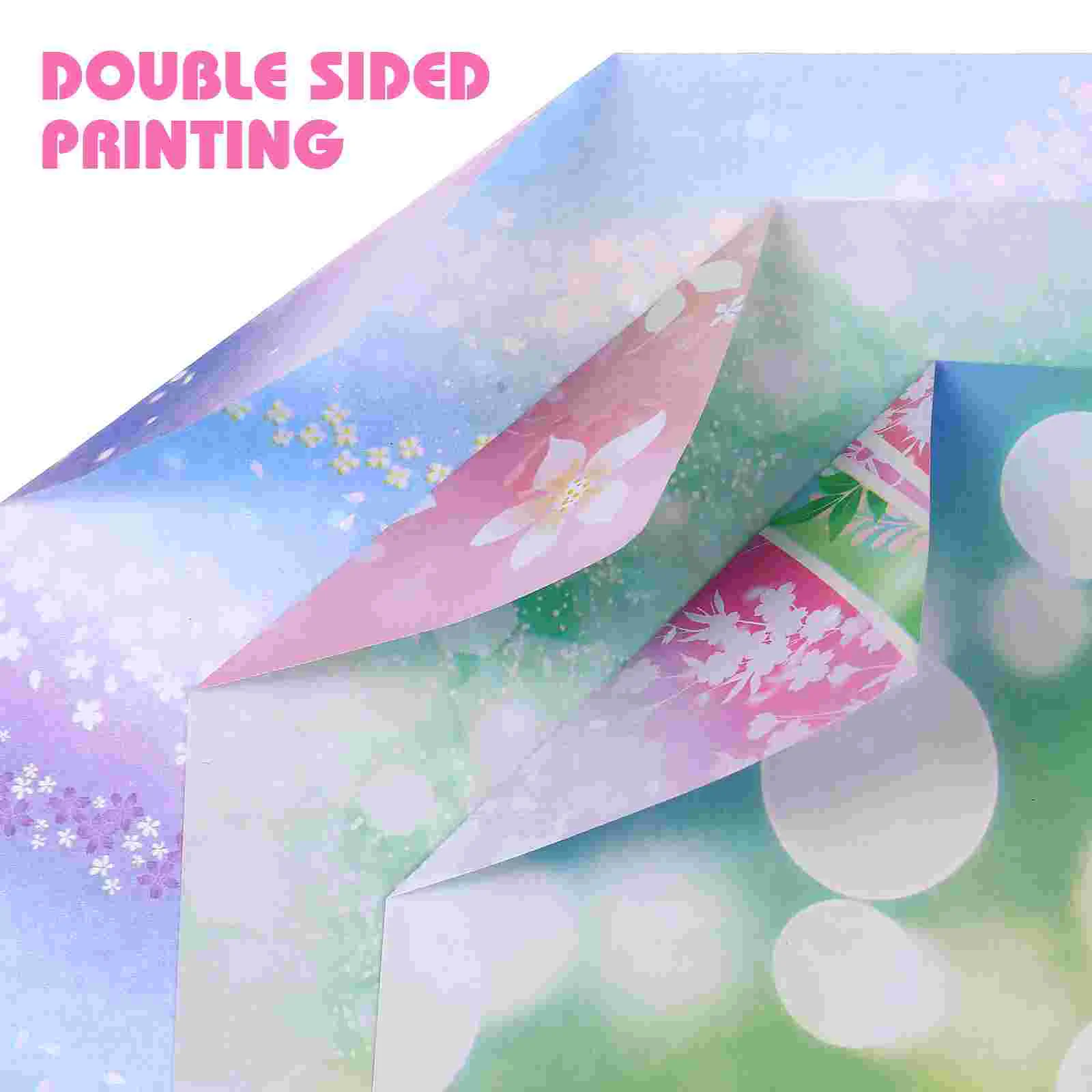 50 Sheets Paper Square Colorful Colorful Craft Origami Papers Suite Pastel Cardstock Craft Crafts Child 6