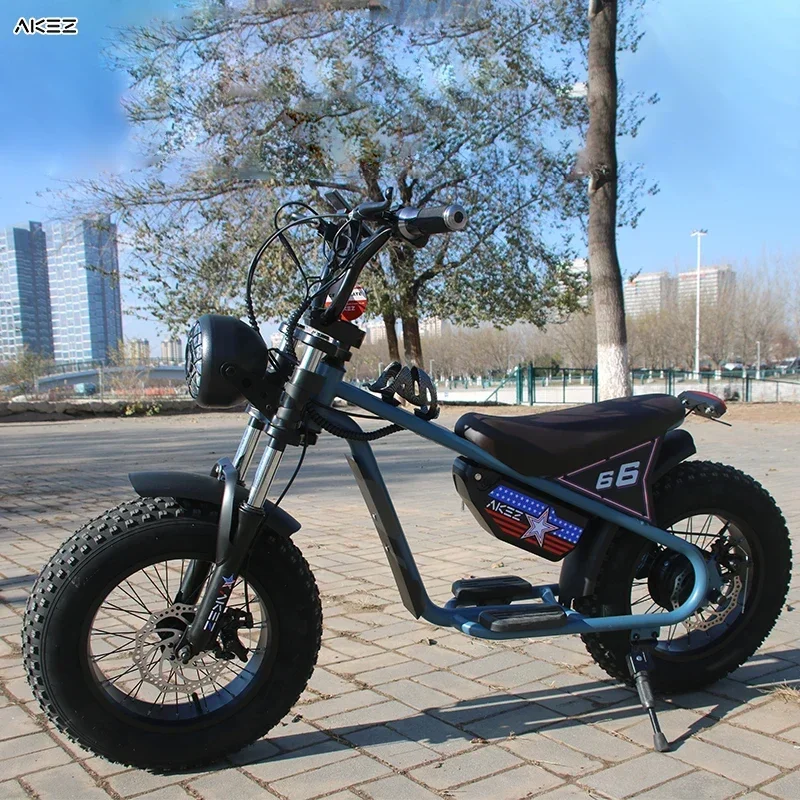 China Factory Direct Children's Electric Motorcycle 16 inch alloy 2 wheel Children's Balance Car 350w 36V1AH