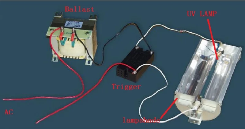 UV Curing Lamp 1KW 220V 230mm Ultraviolet UV Ink High Voltage Lamp