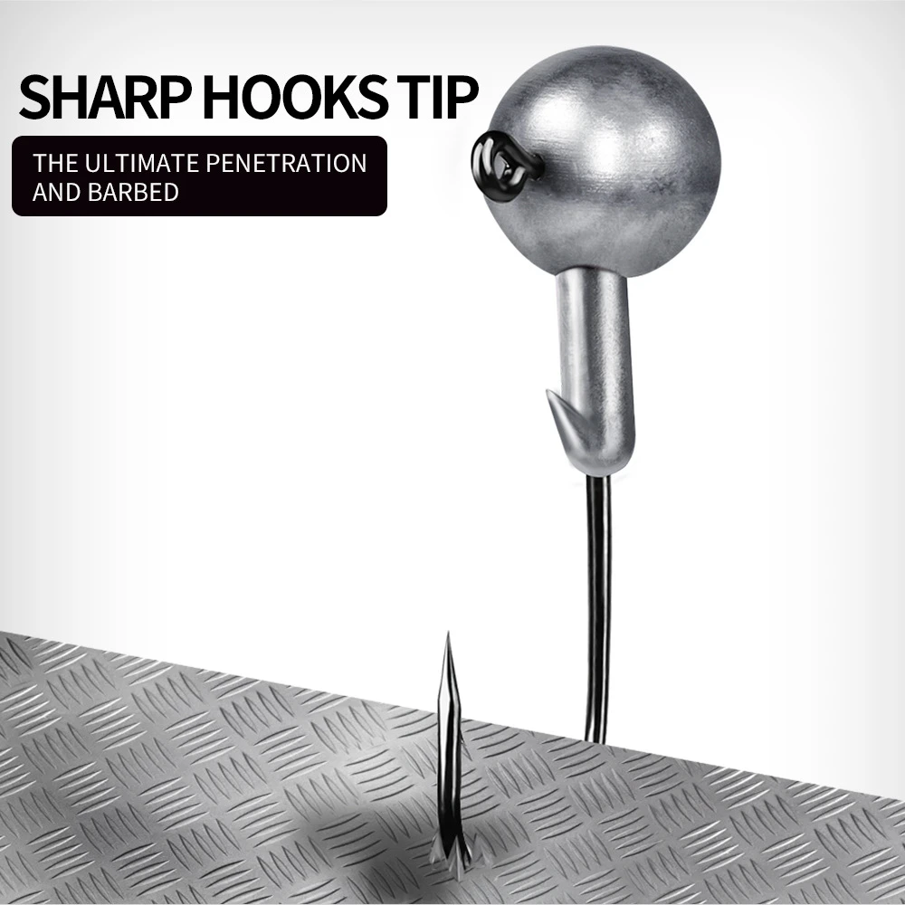 Assorted Crank Jig Head Hook Set 5