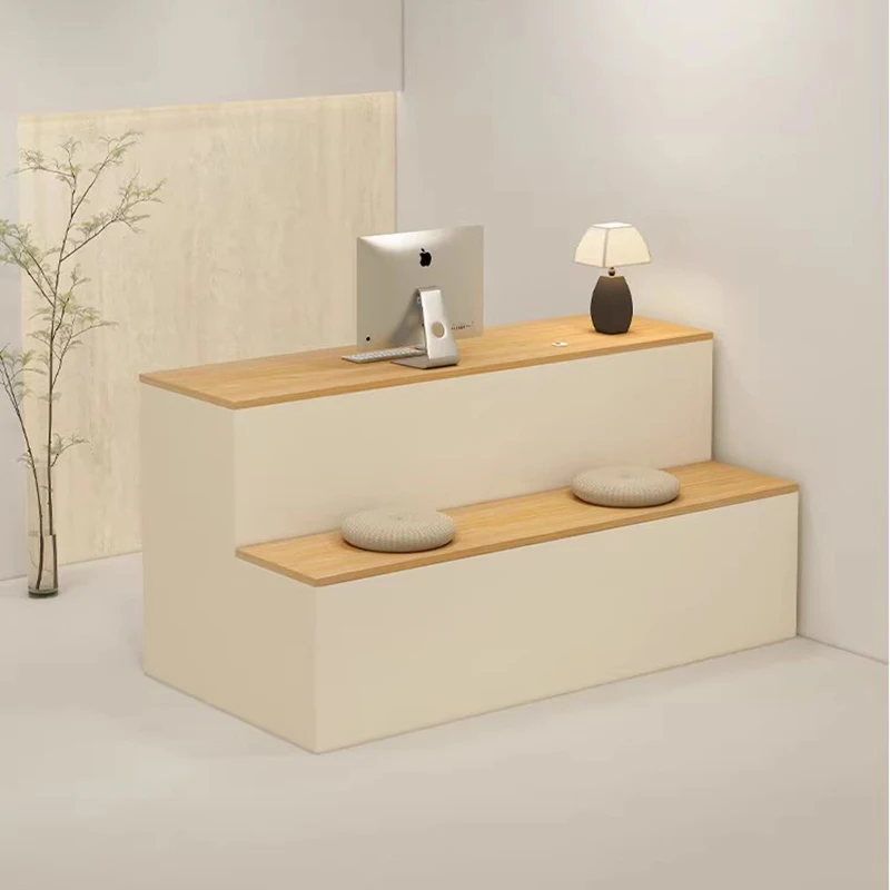 

Minimalist Reception Bar Table Square Industrial Design Storage Bar Dining Table White Modern Mesa Pared Living Room Furniture