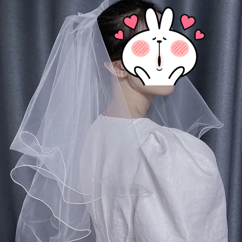 베일 제안 약혼 증명서 등록 웨딩 신부 메인 웨딩 드레스 웨딩 여성 사진 소품 화이트 라이트 높은 감각