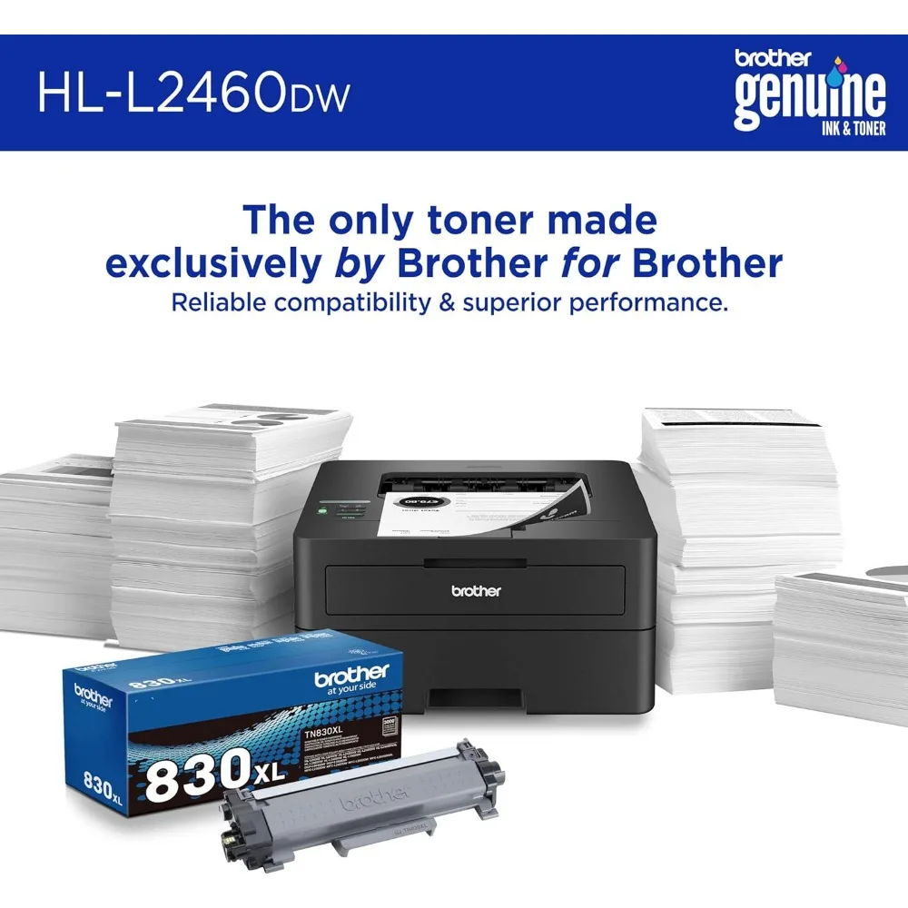 HL-L2460DW Wireless Compact Monochrome Laser Printer with Duplex, Mobile Printing 4