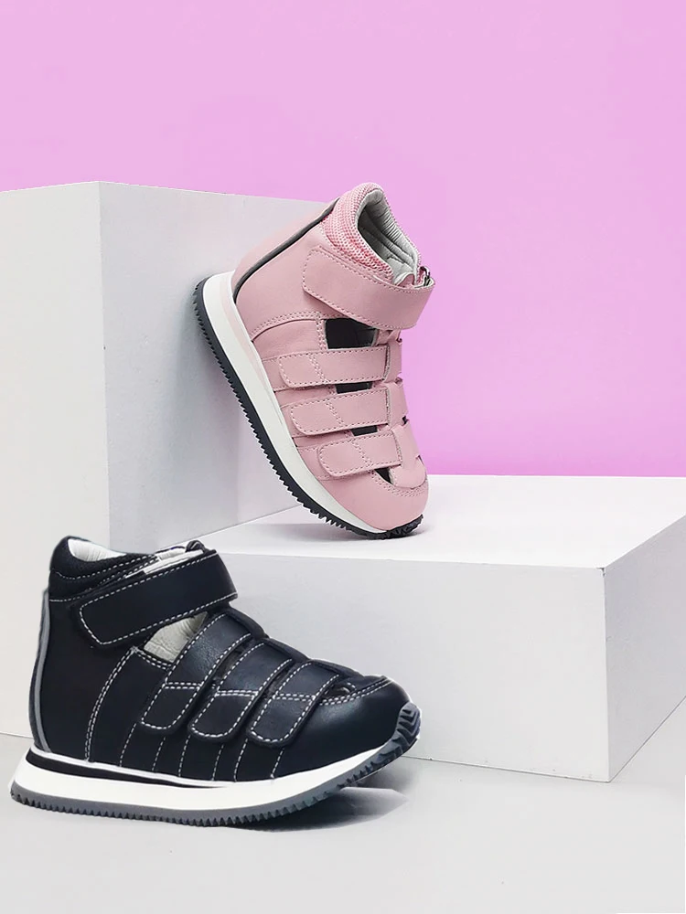 Kids Shoes Children Genuine Leather Sandals Toddler Demin