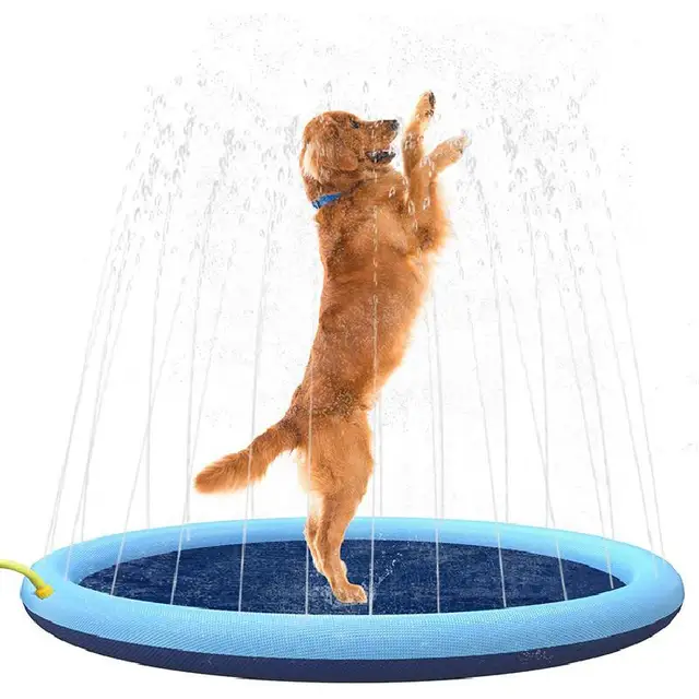 100/170cm Summer Inflatable Water Sprinkler Pad Children Outdoor Play Water Pad Lawn Game Mat Beach Pad Water Sprinkler Game Toy 2