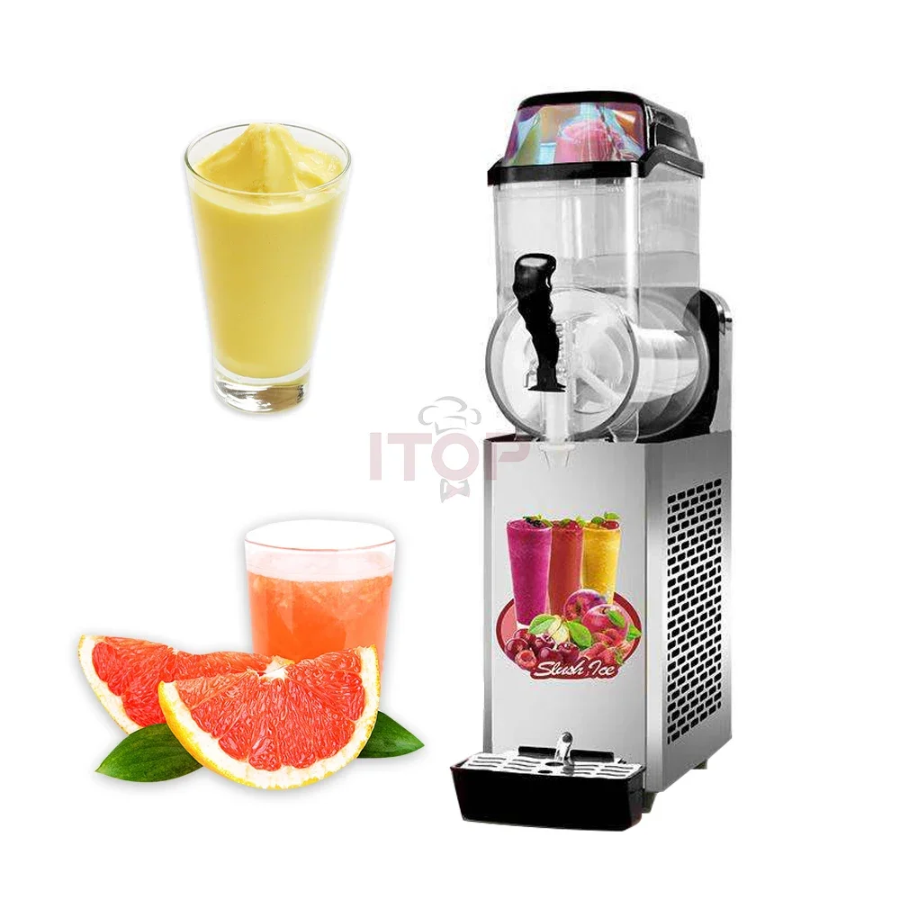 1/2/3 Tank Machine Commercial Frozen Drink Margarita Slushie Machine Snow Frozen Drink Slushy Smoothie Maker 12L Slush Machine 4