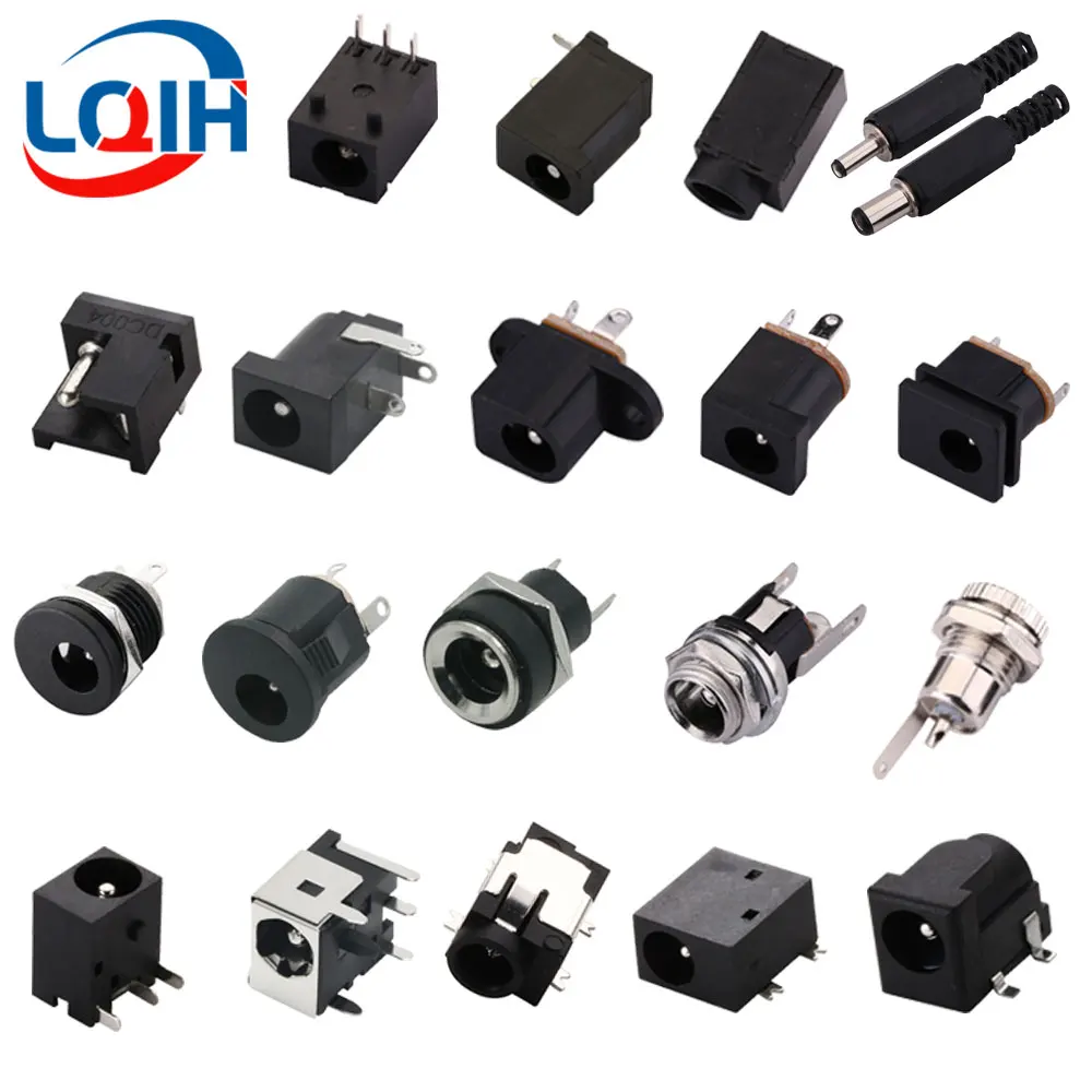 10Pcs DC Connectors 5 5x2 1mm 3 5x1 3mm DC Power Plug Male Female Jack 10pcs-dc-connectors-5-5x2-1mm-3-5x1-3mm-dc-power-plug-male-female-jack