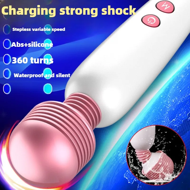 USB Charging Dildo Vibrator Massager AV Vibration Wand Clitoris Tits Stimulator Vagina G-Spot Massage Vibrator Adult Sex Toys