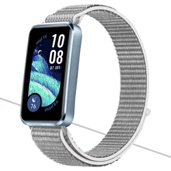Breathable Nylon Sports Wristband Replacement Bracelet for Huawei Band 8 (Seashell)