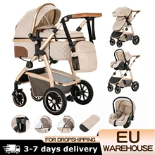 3 in 1 baby Prams Pushchair with high landscape Adjustable Handle Travel Pram with Mosquito Net Baby Stroller Aluminum frame - Trending Best Dropshipping Products with Germany Suppliers Product August 2026