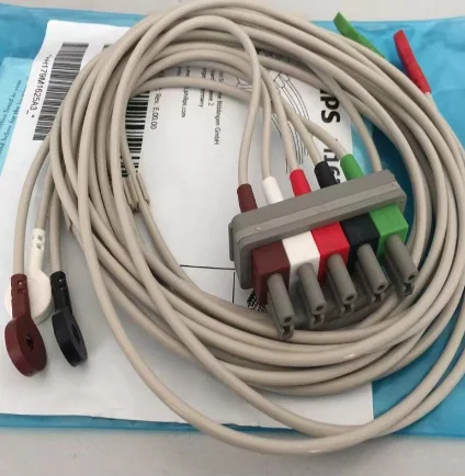 

5L ECG Cable Set, Snap PN:M1625A New, Original