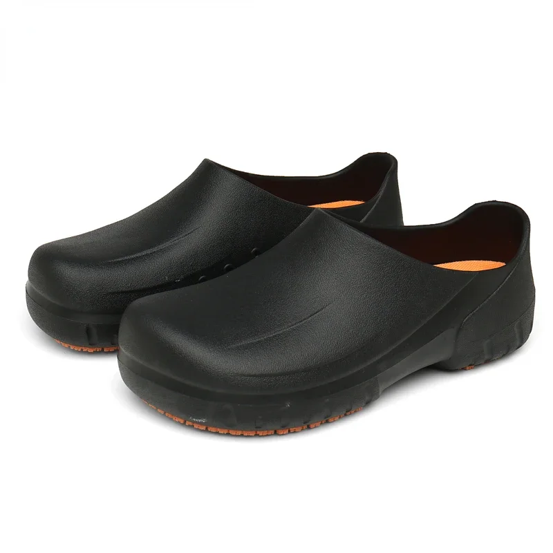 

Hotel Kitchen Chef Shoes Non-slip Waterproof Oil-proof Casual Flat Work Shoes Resistant Cook Kitchen Clogs Men Plus Size 39-48