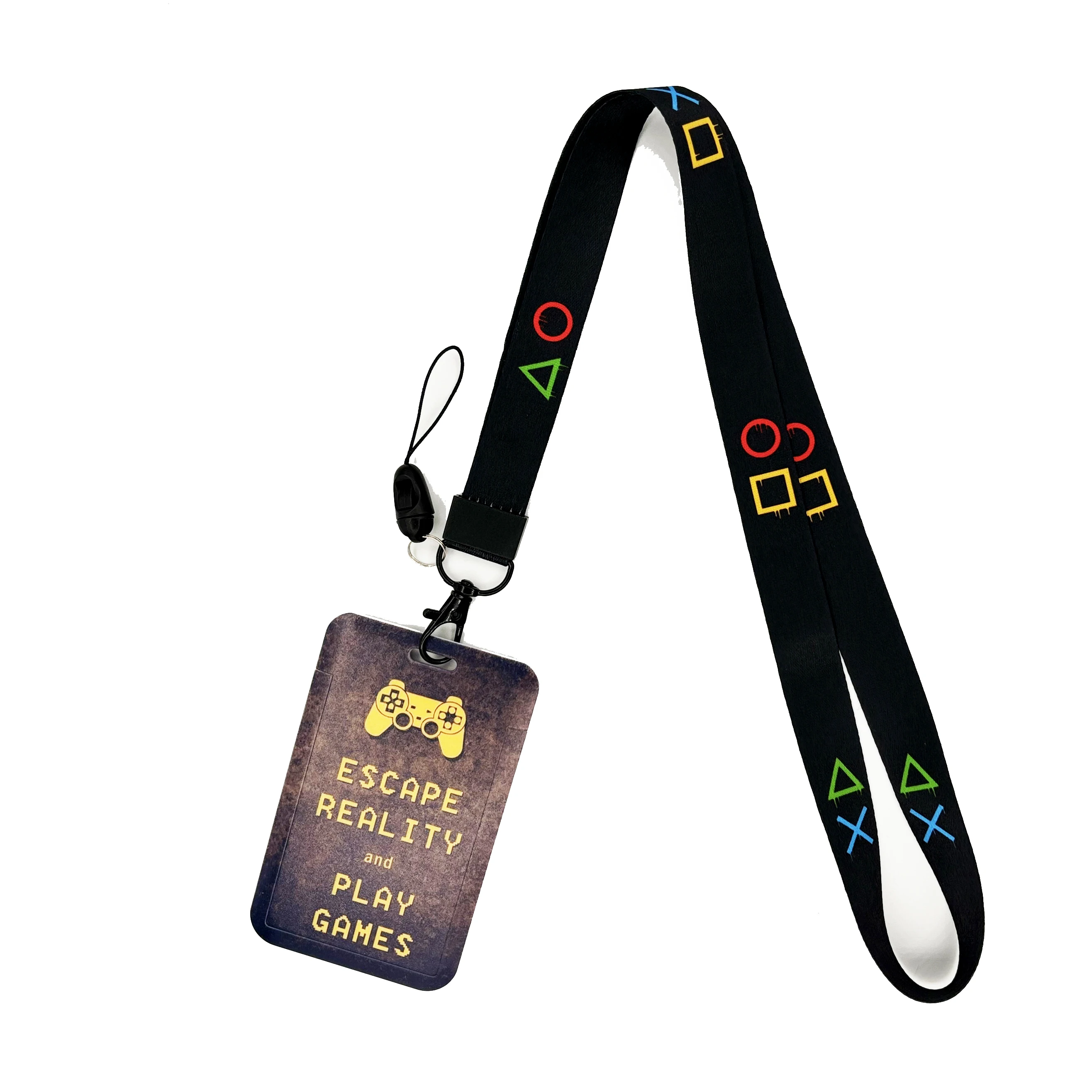 Versatile Card Holder Lanyard with Protective ID Badge and Credit Card Case