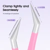 Wholesale Anti-static DIY Eyelash Tweezers with Ergonomic Design for Precise Grip Waterproof High-elasticity Lashes Makeup Tools 3