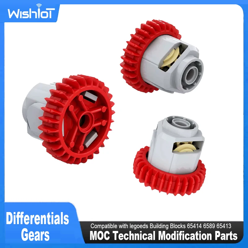 MOC Technical Modification Parts New Differentials Gears Compatible with legoeds Building Blocks 65414 6589 65413