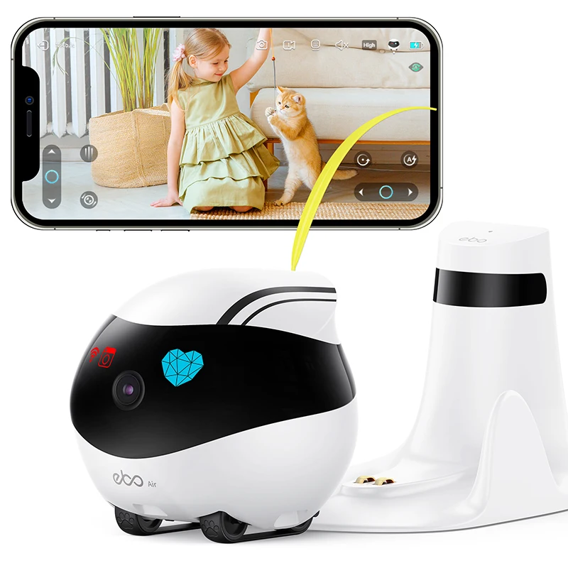 EBO AlR Robot Intelligent Family Wireless Whole House Mobile Camera Monitoring Companion Moving Voice Recognition Robots Bitzee