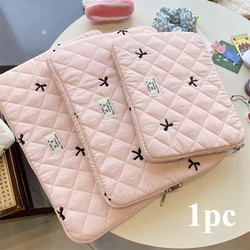 Bowknot Laptop Sleeve Case - Elegant and Stylish Protection for 26x35cm (Pink)