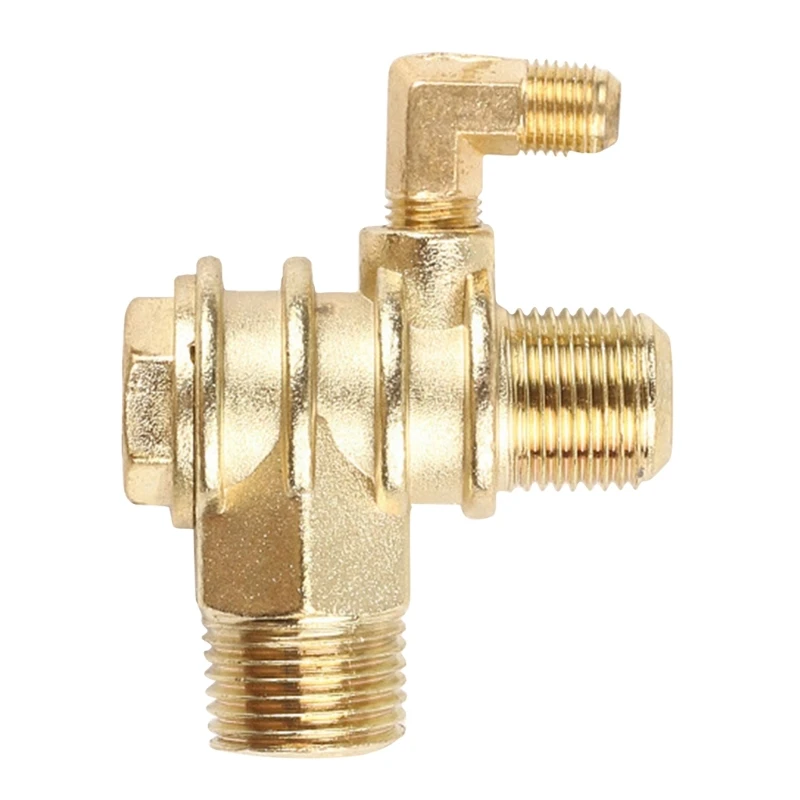 

3-Port Check Zinc Alloy Male Threaded Workshop Replace Air Compressor