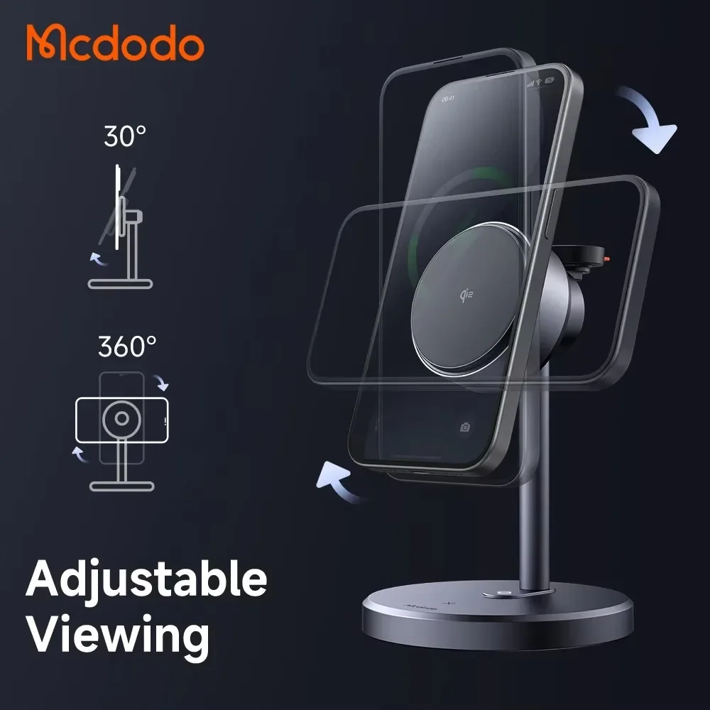 Qi2 15W+5W+2.5W Qi Wireless Charging Stand Magnetic Phone 3 in 1 Charging Station Foldable for iPhone airpods iwatch