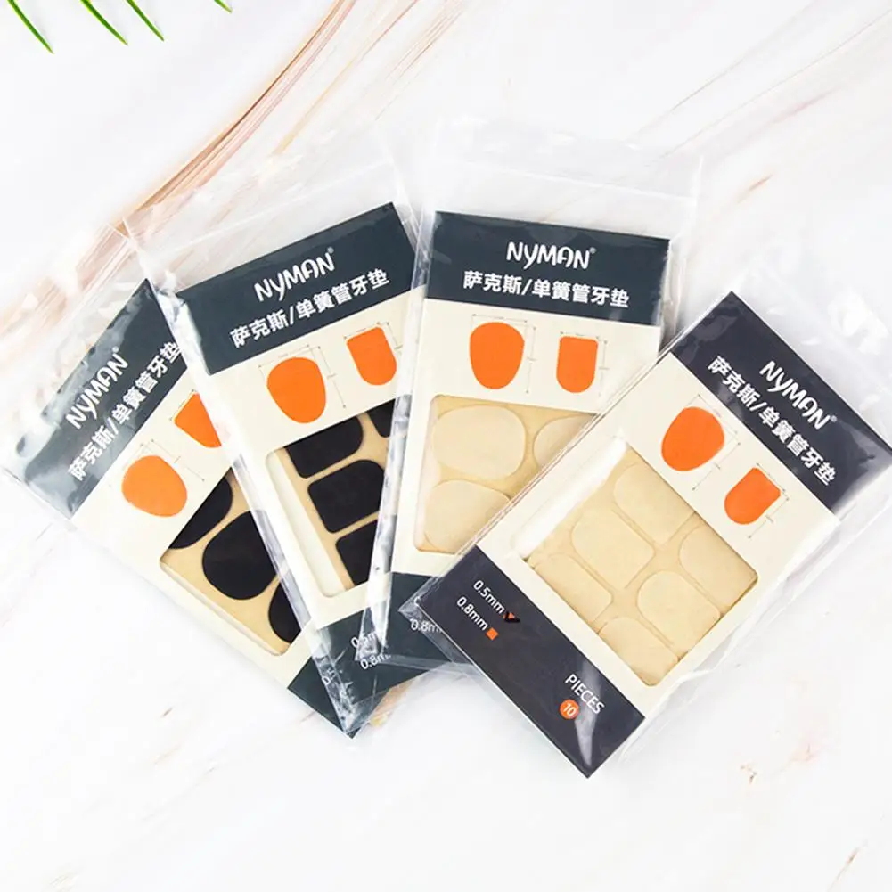 Silicone Saxophone Mouthpiece Cushions 10Pcs Clarinet Tooth Pad Mouthpiece Protector Musical Instrument Accessories