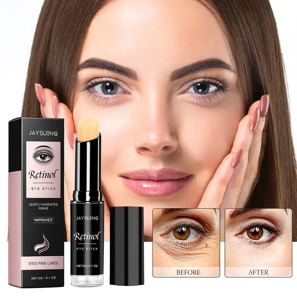 

Retinol Eye Cream Stick Anti Puffiness Aging Dark Circles Firming Wrinkles Eye Reduce Fine Lifting Remover Eye Bags Lines B W6k9