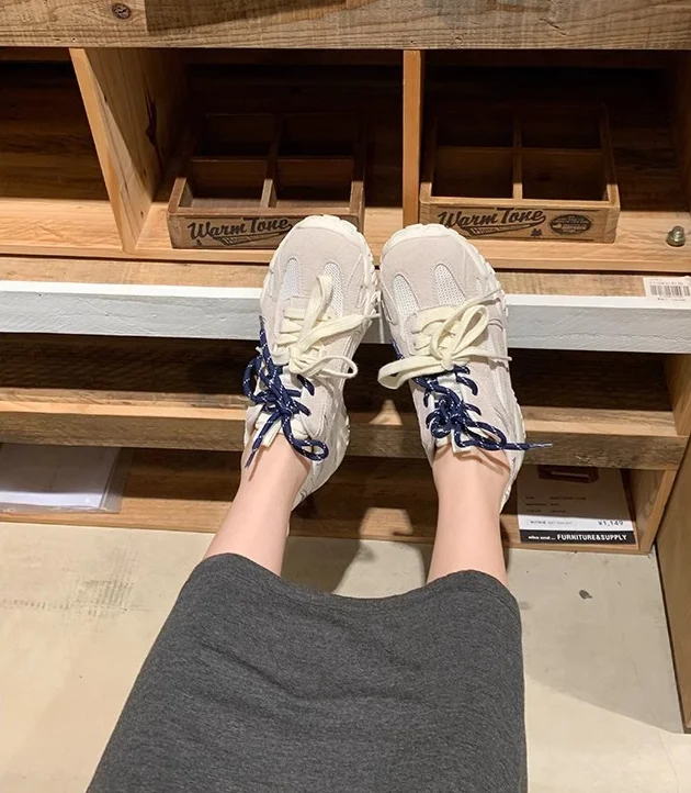 Zomer Nieuwe Binnenverhogende Klassieke Zachte Zool Ronde Neus Paneel Ademend Mesh Duitse Training Forrest Gump_voghion.com