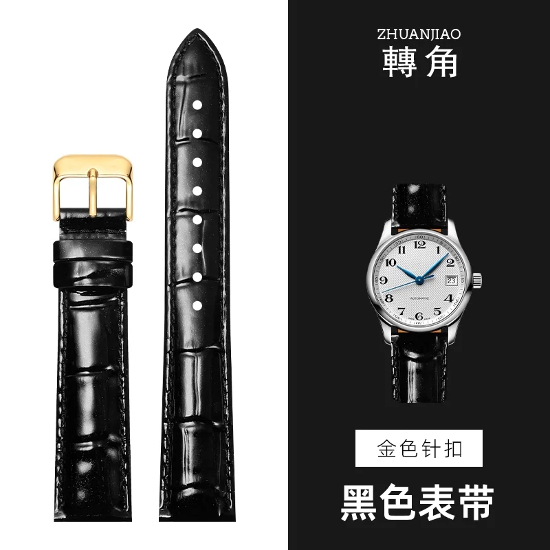 Luxurious Glossy Genuine Leather Watchband – Premium Top Layer Cowhide Strap