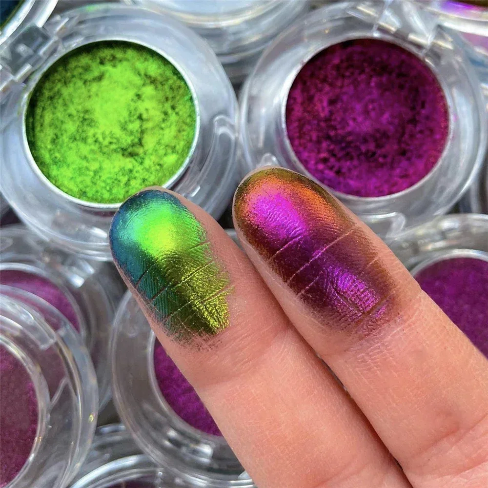 Optical Chameleons Eyeshadow Diamond Gloss Shiny High Gloss Mono Eyeshadow Pallete Eye Glitter Pigment