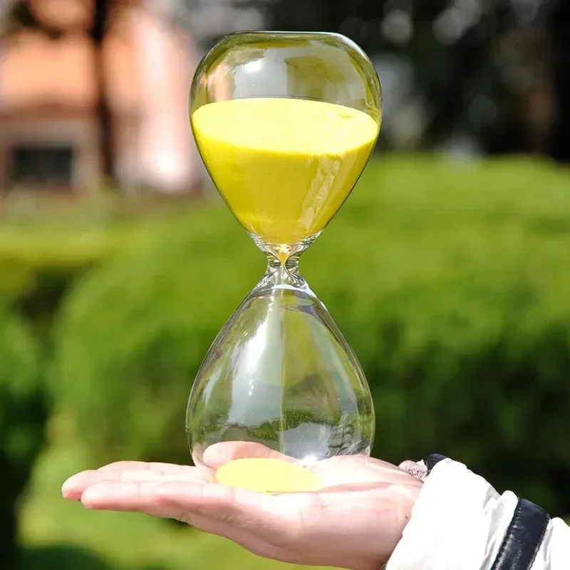 Description Picture 6 of item60 Minutes Nordic Handmade Glass Hourglass Children's Do Homework Sandglass Timer Creative Sand Clock Home Desktop Decorations