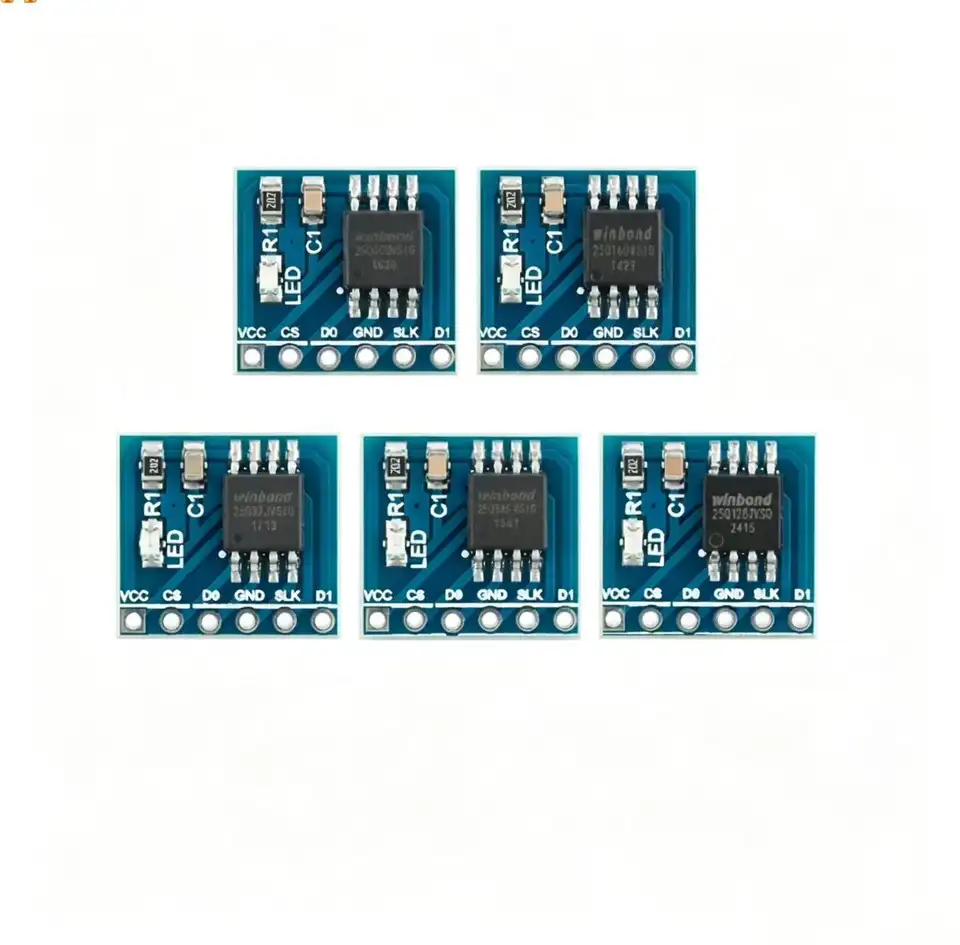 1-3-5 PCS W25Q Series SPI Flash Module W25Q16 W25Q32 W25Q64 W25Q80 W25Q128 NOR FLASH Storage Chip For Arduino STM32 image 1