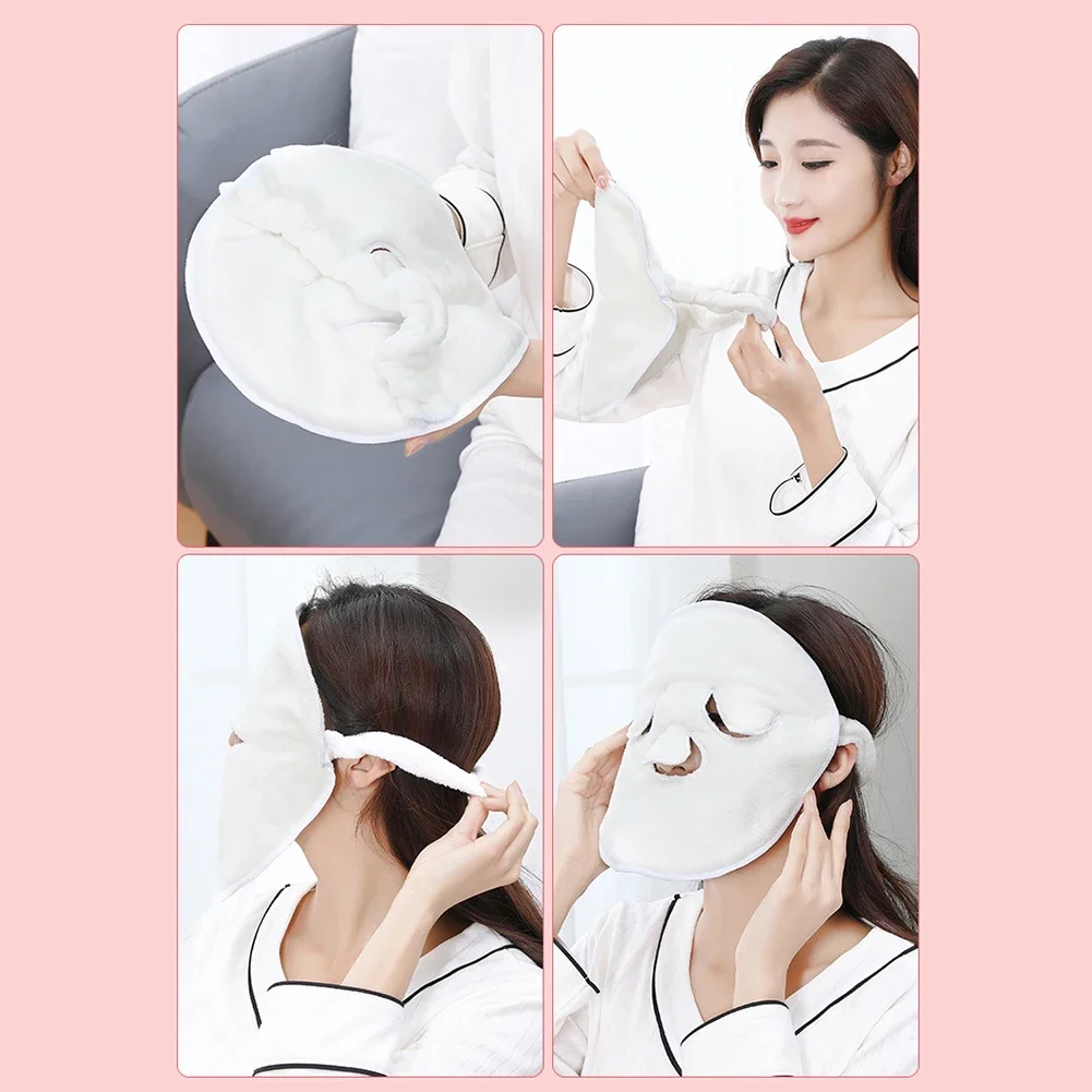 Facial Towel Hydrating Steam Face Mask Portable Face Dressing Towel Reusable Absorbent Moisturizing Hydrating for Beauty Salon