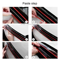 5Pcs Car Front Hood Grille Reflective Sticker Stripe for VW Golf 6 7 Tiguan Polo GTI Auto Exterior Styling Decoration Trim Decal 3