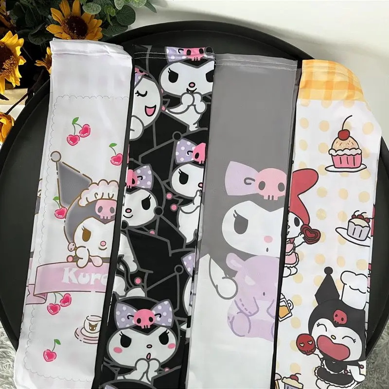 

Sanrio Sunscreen Ice Sleeve Kuromi Ice Silk Cuff children adult sunscreen cute outdoor UV protection arm guard