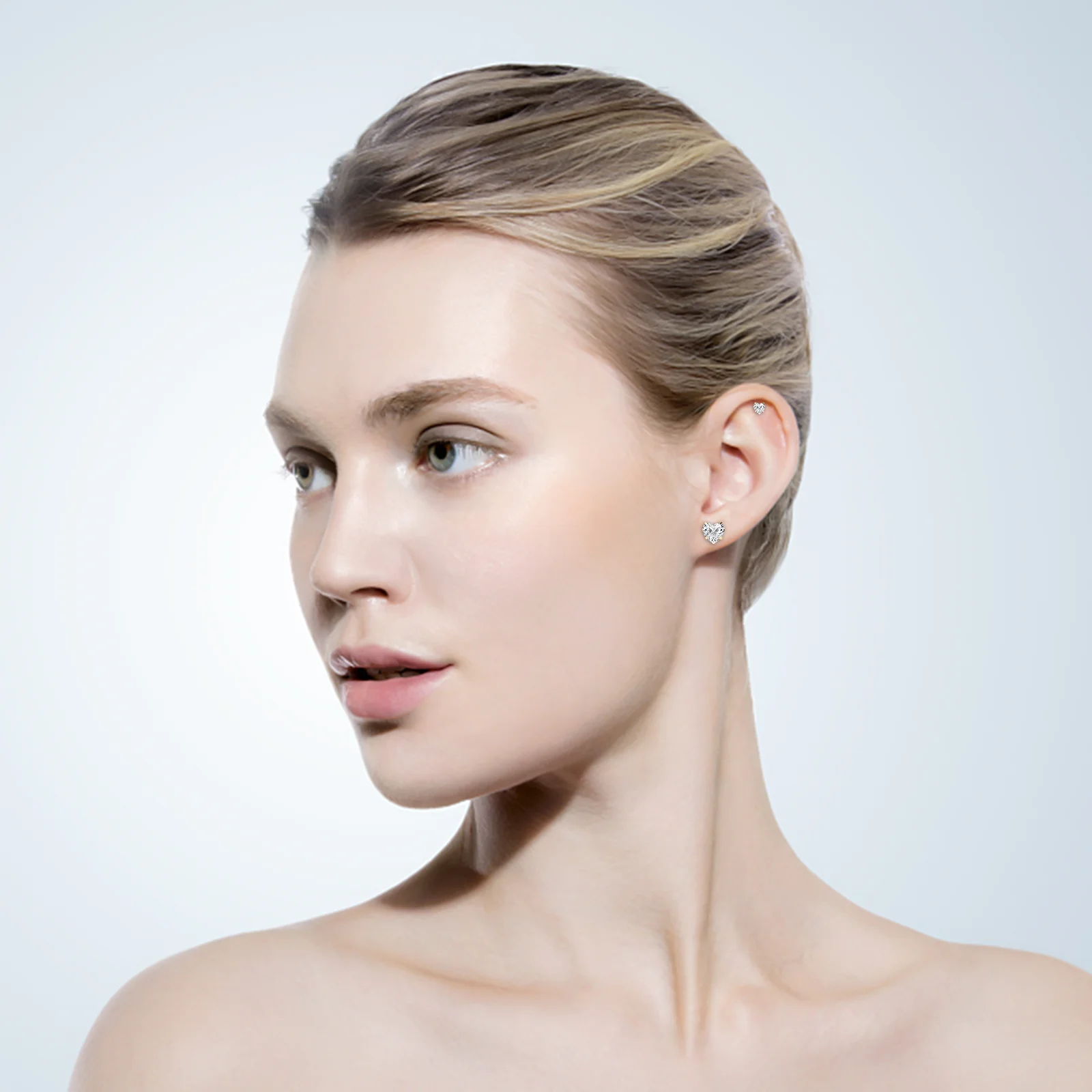 2 Paia Orecchini Uomo E Donna Con Zirconi - Cerchio E Quadrato, Placcati Oro, Ipoallergenici, Regalo Elegante