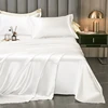 High End Satin Sheets, Soft And Comfortable Solid Color Sheets, Luxurious Single And Twin Bed Sheets 3