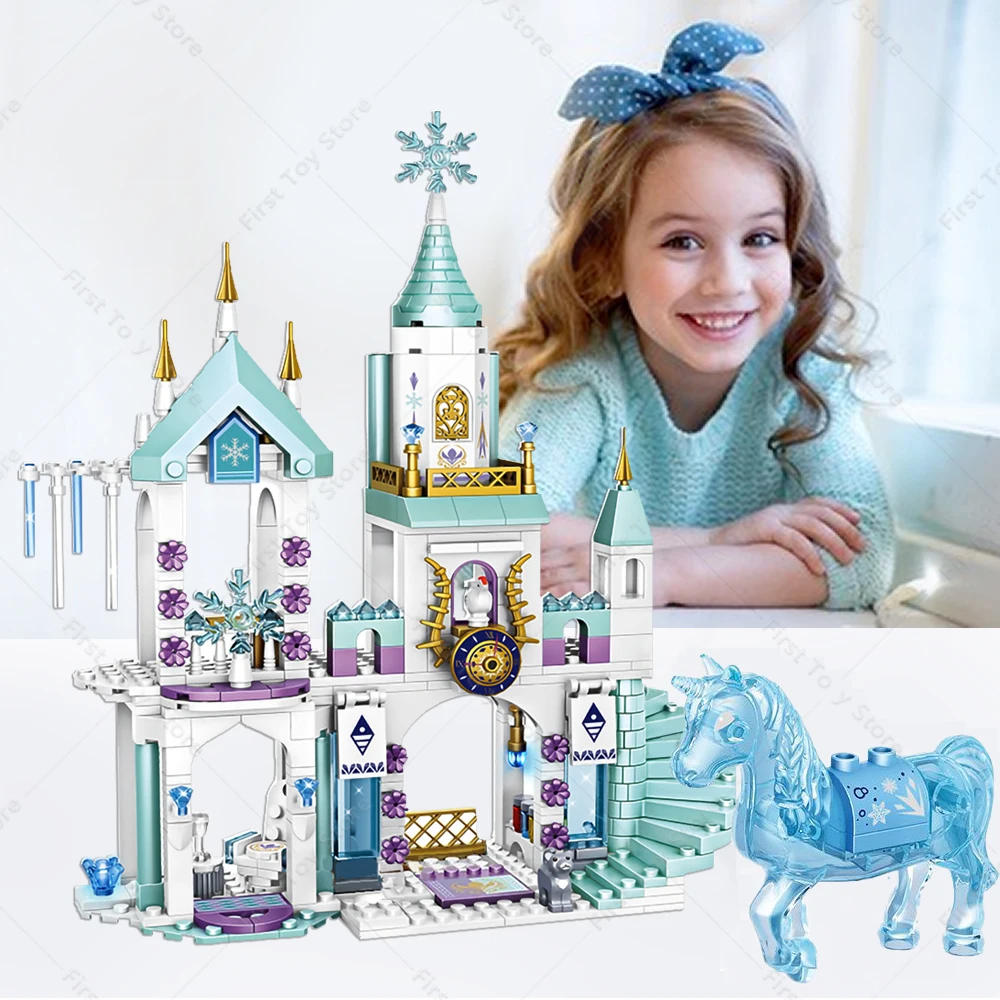 Princess Luxury Ice Castle Playground Building Blocks Set