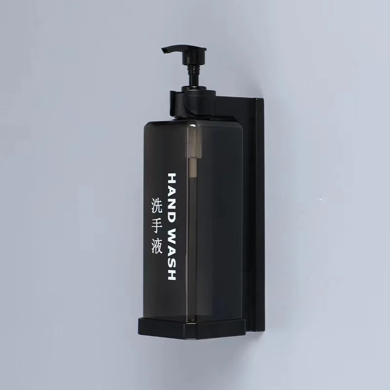 Wall-Mounted Soap and Shampoo Dispenser Set, No-Punch Installation